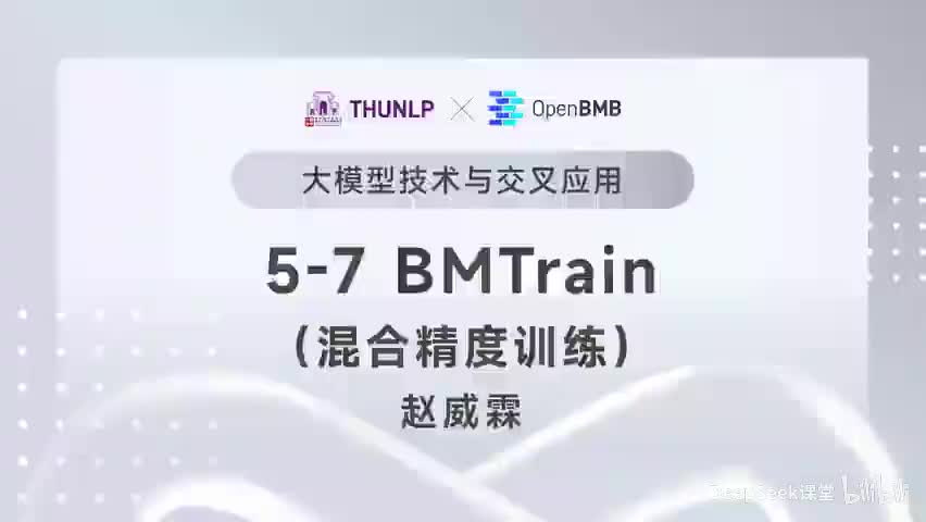 【清华大模型教程】 BMTrain--混合精度训练