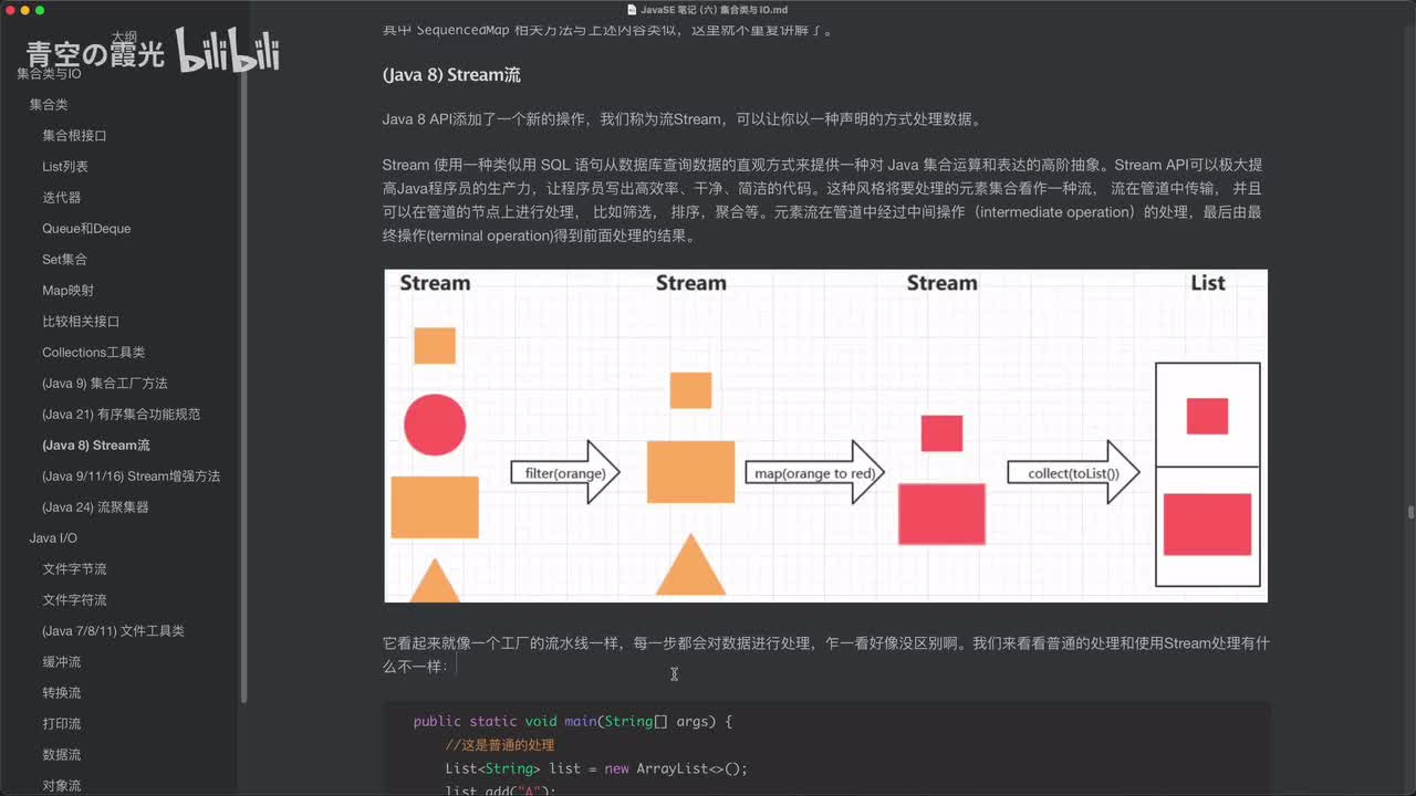 (Java 8) Stream API