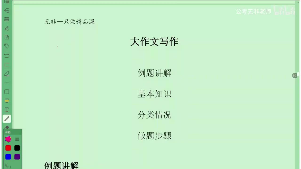 姜来版【综测第二十八节课】大作文写作理论上