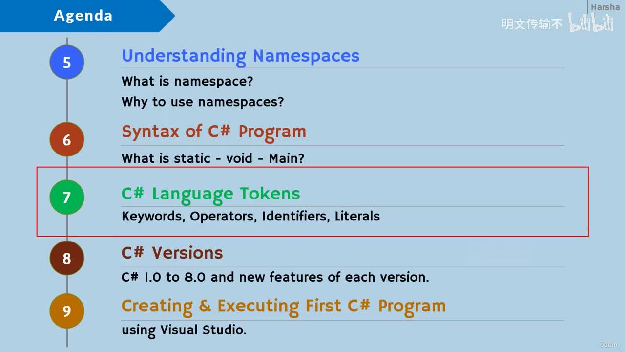 01-13. C# 语言标记