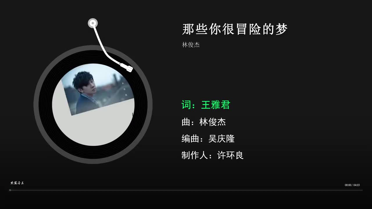 那些你很冒险的梦 - 林俊杰