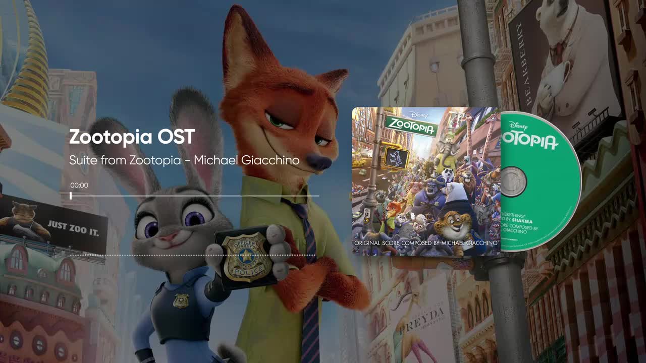 22. Suite from Zootopia - Michael Giacchino