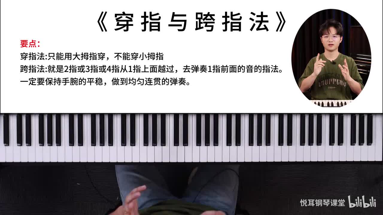 穿指与跨指法