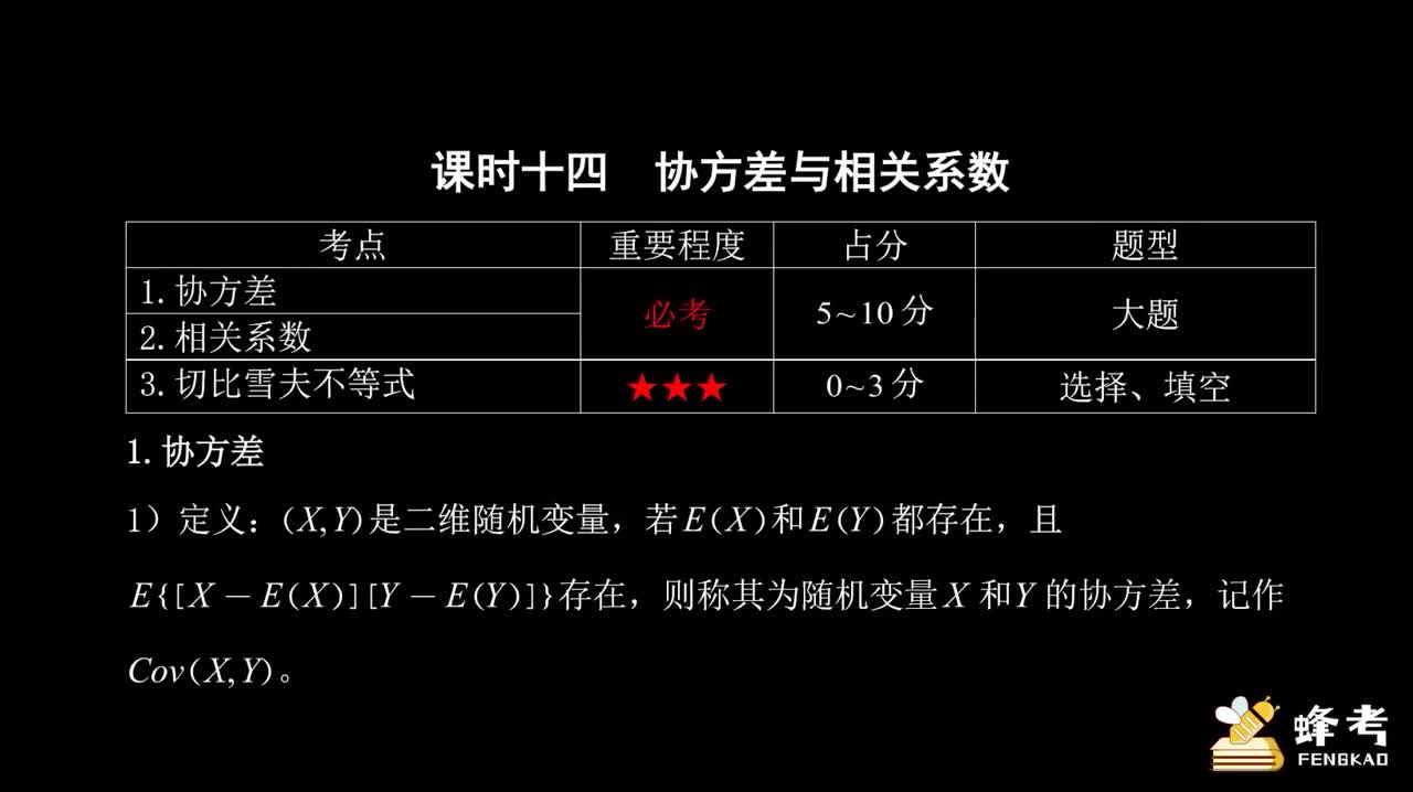 14协方差与相关系数