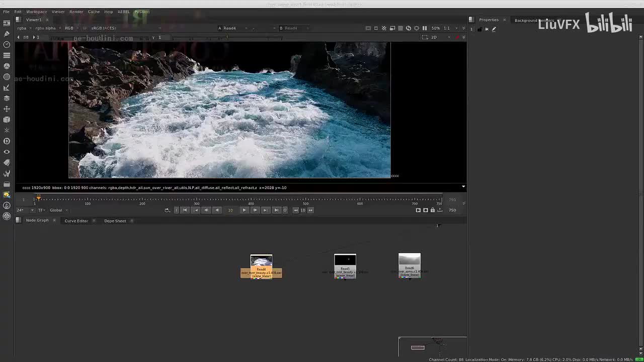 10-15. 在Nuke中合成河流