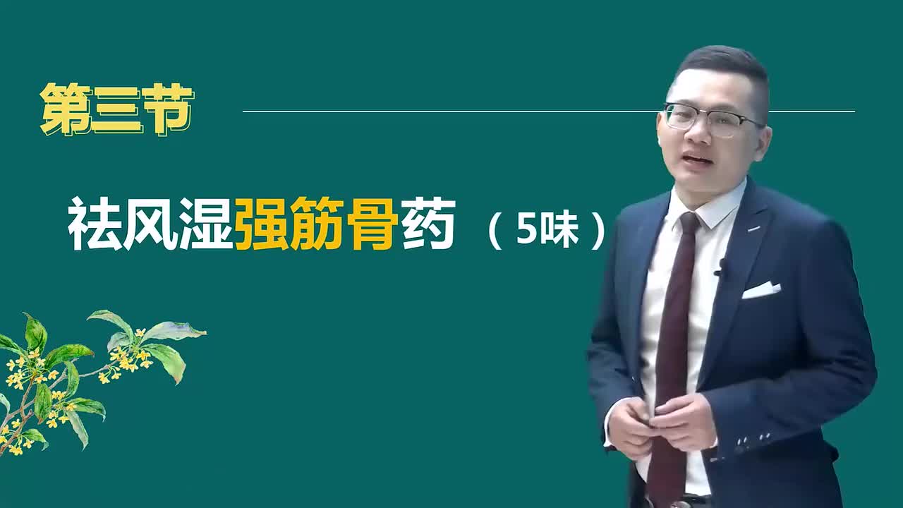 第四章03讲祛风湿药03