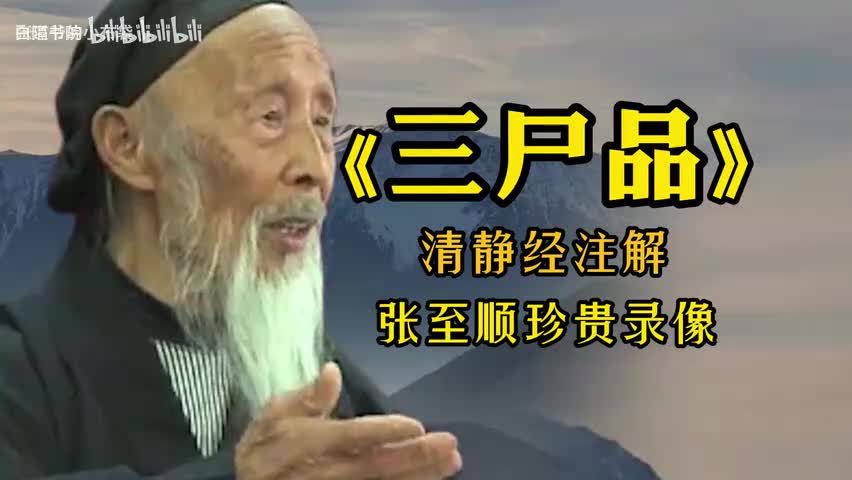 72-张至顺道长生前珍贵视频《三尸品》清静经注解修道必看-480P 标清-AVC