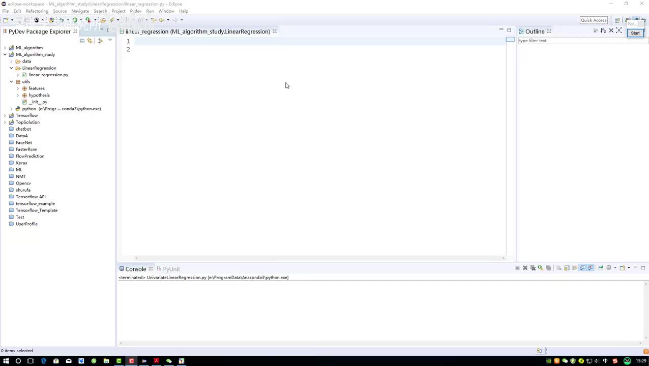 线性回归整体模块概述