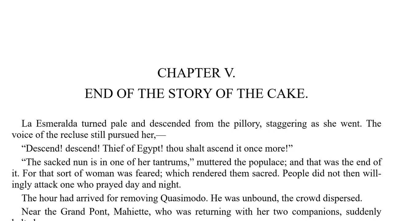 28 - Book 6: V - End of the Story of the Cake