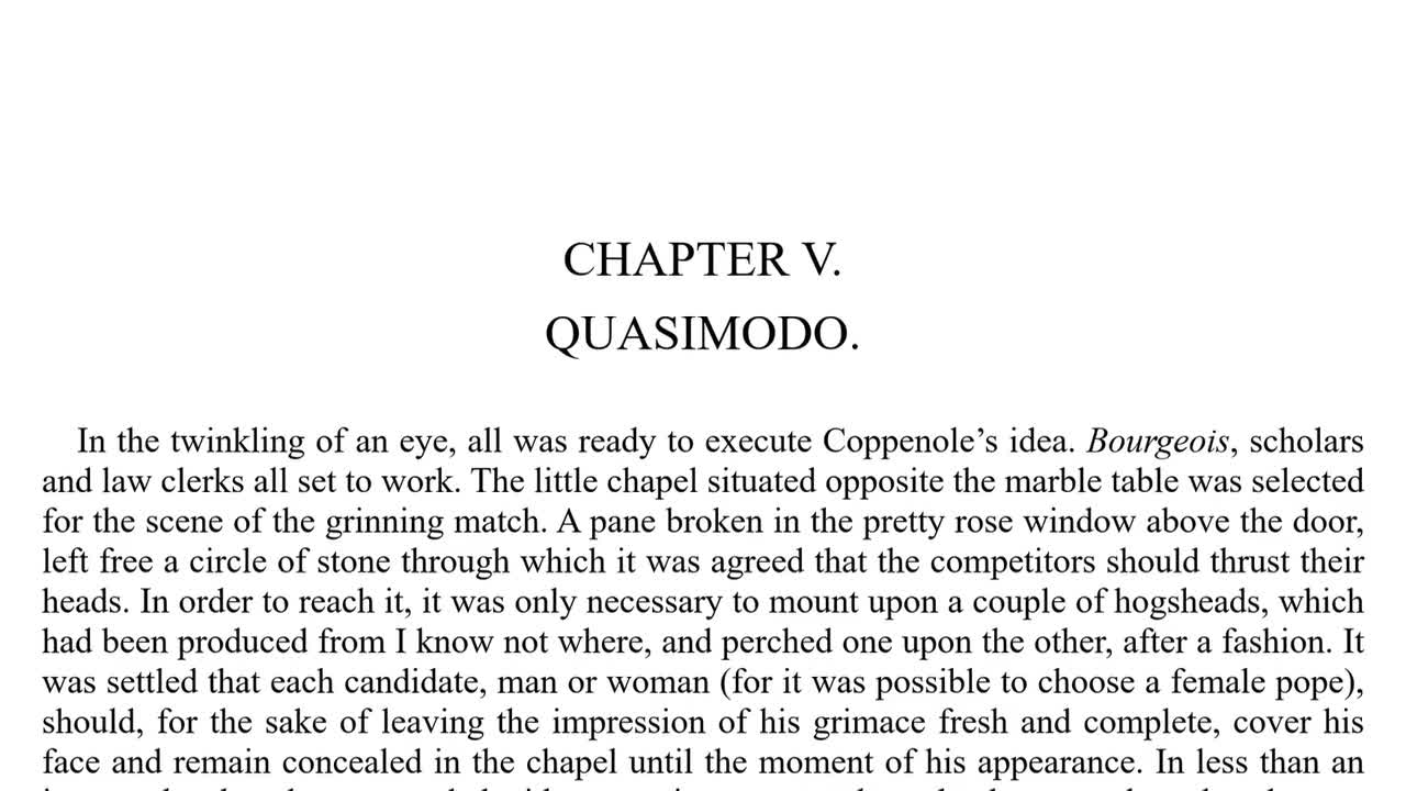 05 - Book 1: V - Quasimodo