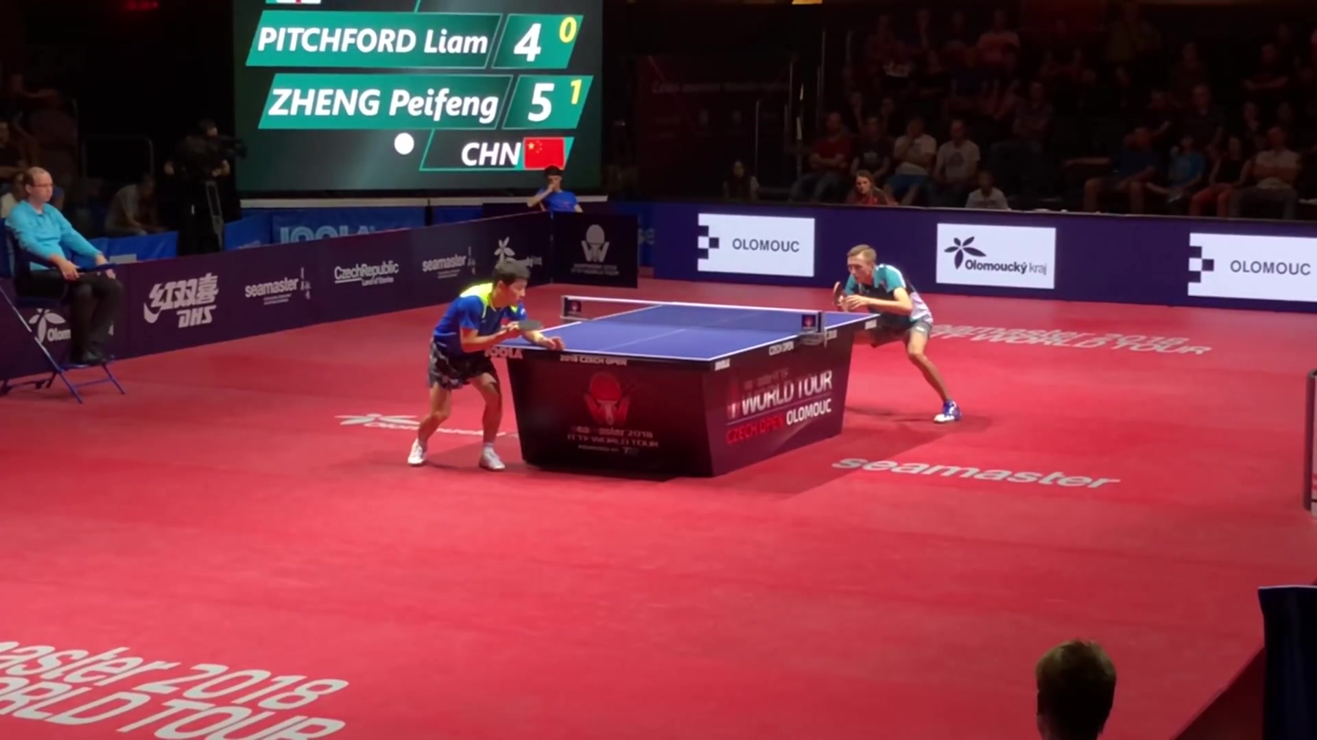 郑培峰zheng peifeng vs 皮切福德liam pitchford【半决赛|2018捷克