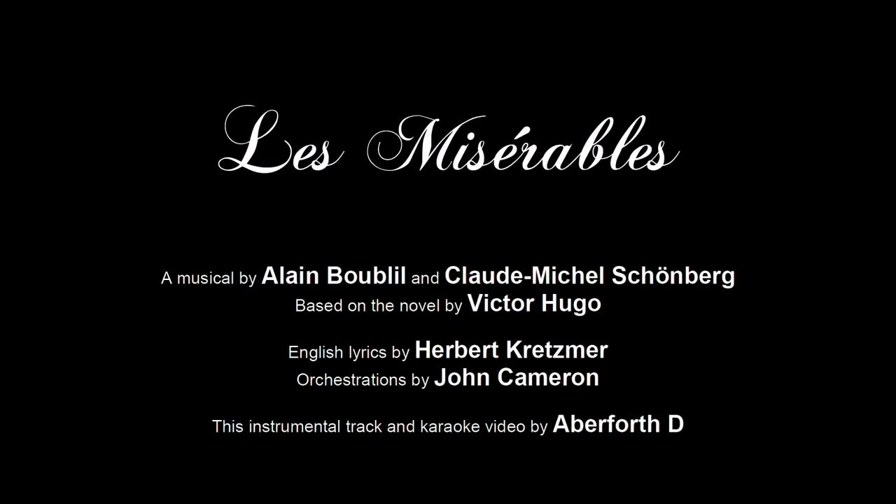 【Les Miserables】音乐剧《悲惨世界》全剧伴奏