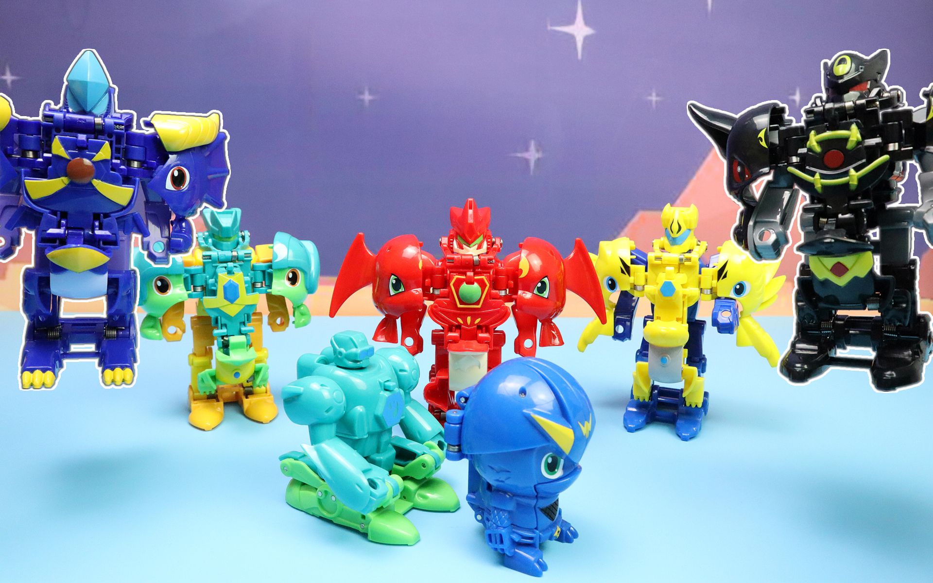 武装精灵全套玩具开箱,花式高难度战神合体!