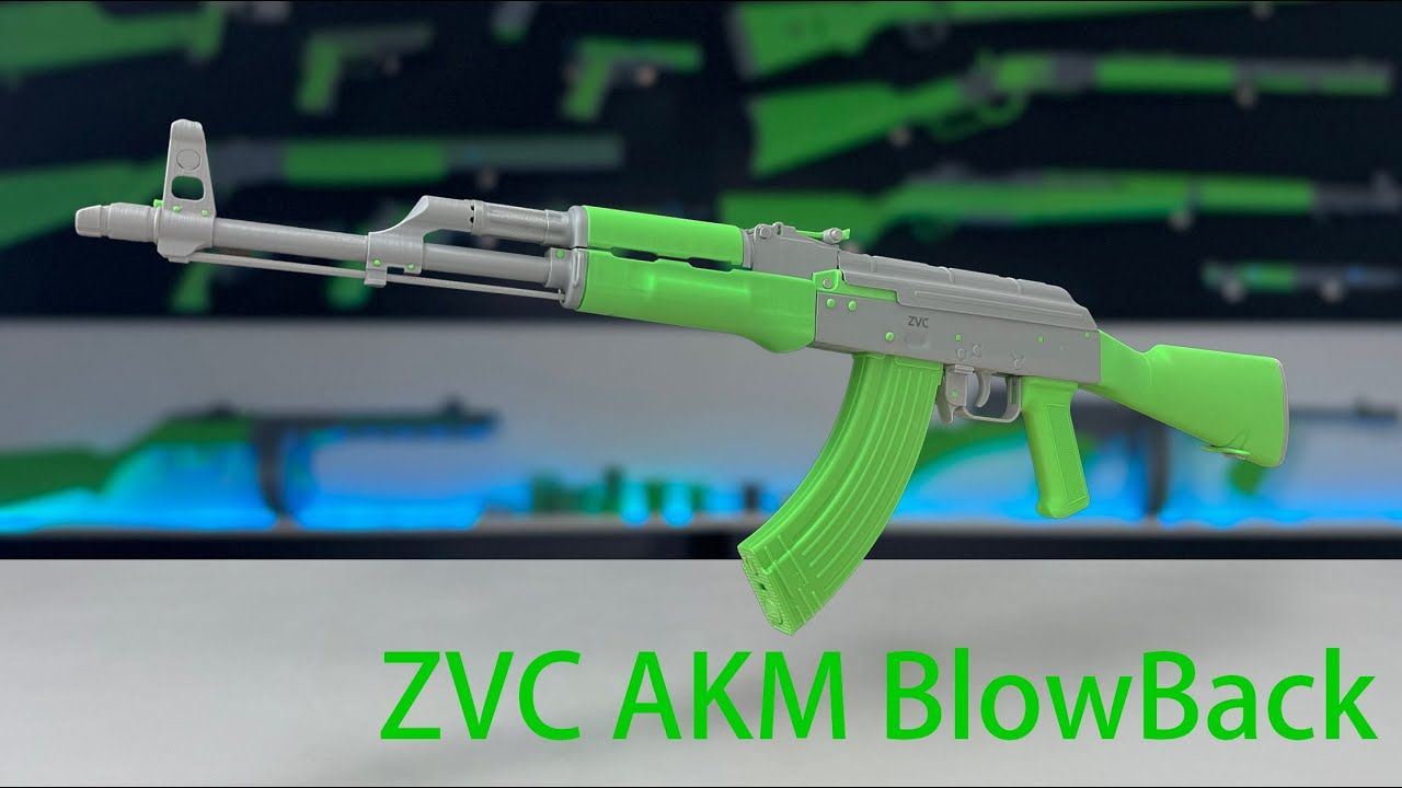 [图]【转载】3d打印AKM反吹玩具（3d printing toys AKM blowback ）