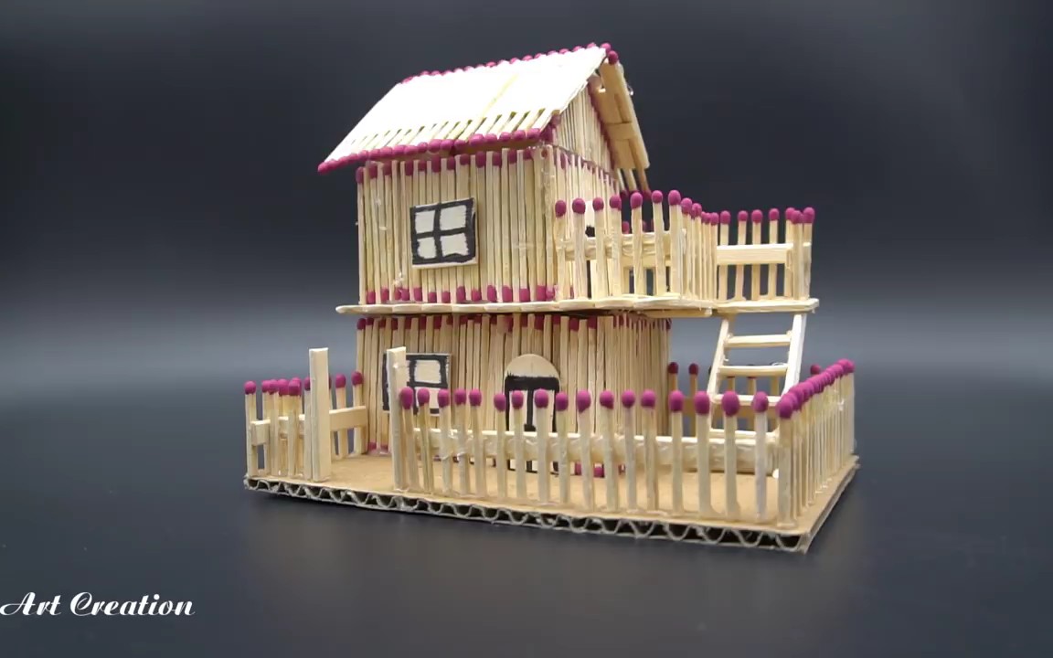 如何做火柴棍房子-火柴棍房子火在家里