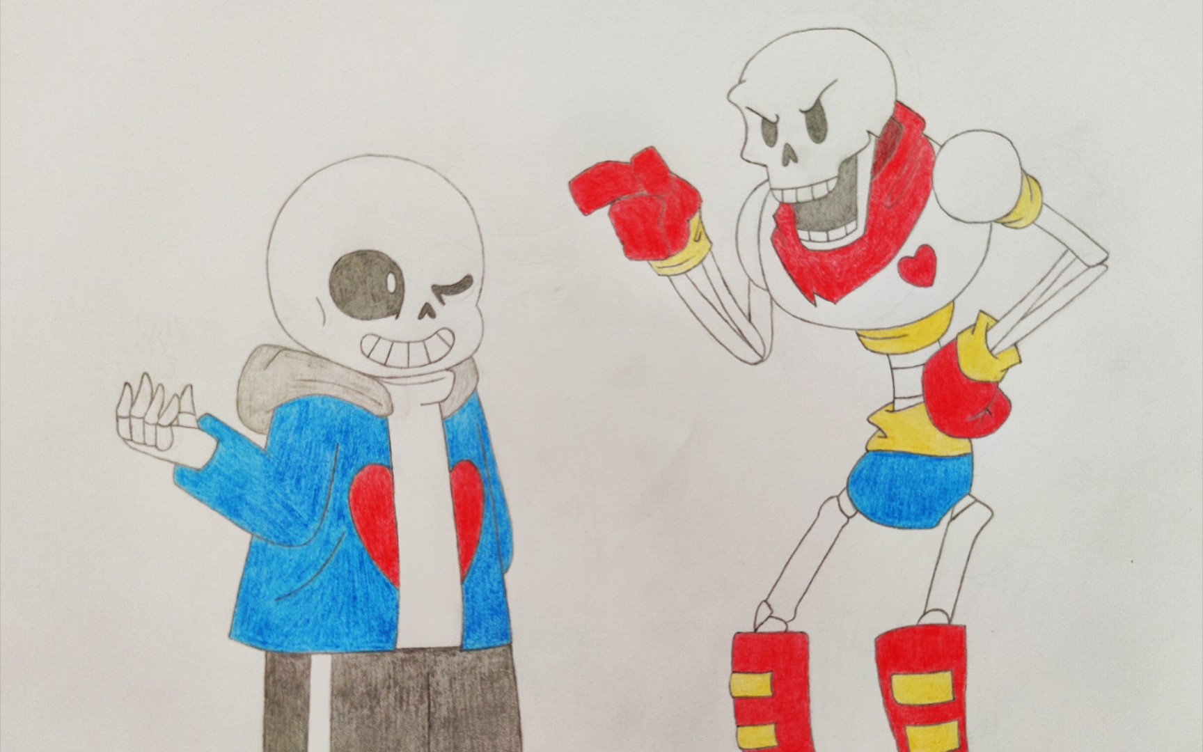 【傳說之下au】(含配音)cherish sans擊敗小花後變得懶散被papyrus