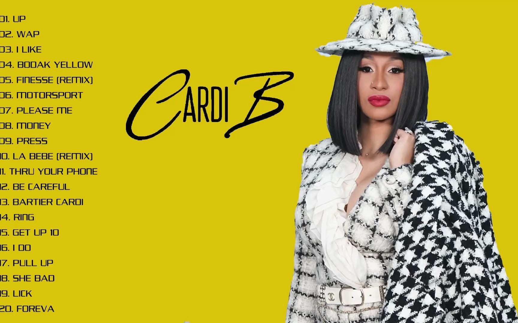 卡迪逼 Cardi B Best Hits 热单合集惹哔哩哔哩bilibili