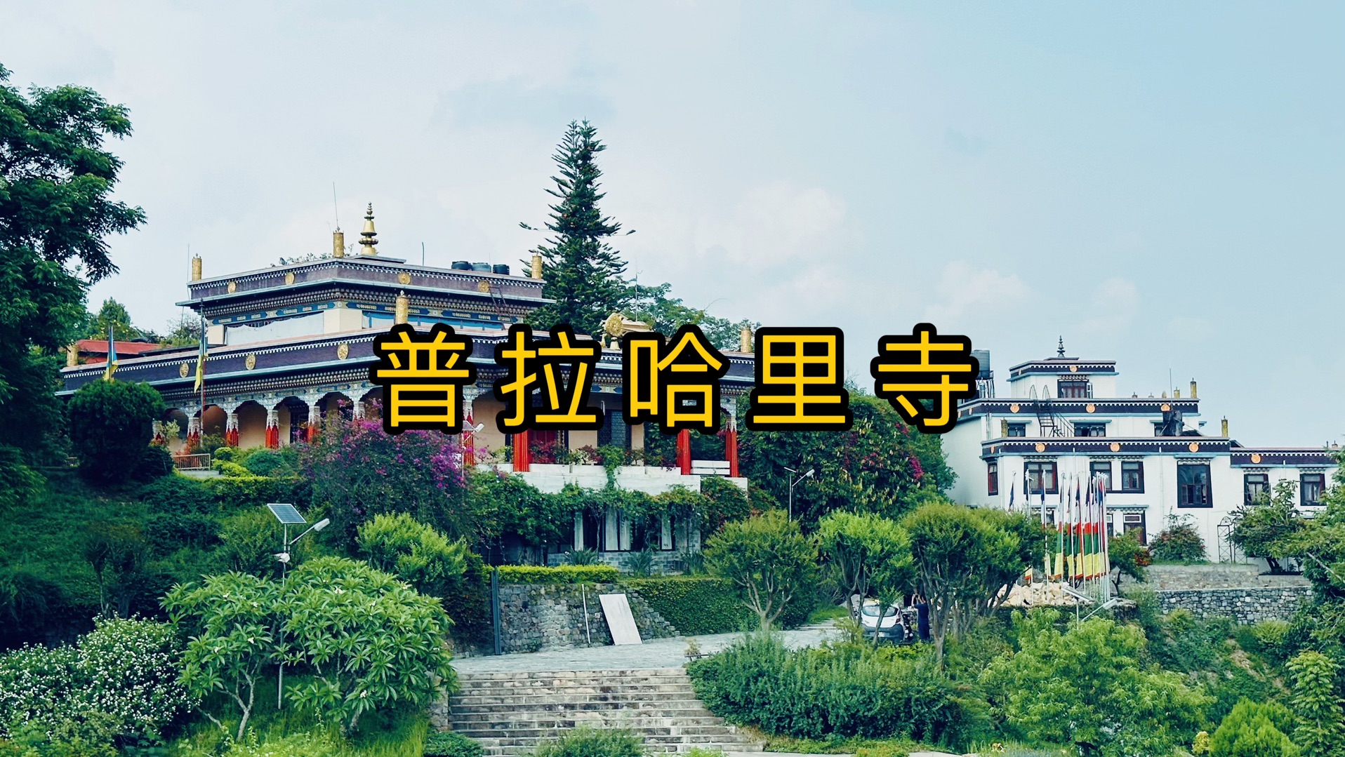 这座寺院的名字源自于那若巴大师的故乡,里面供奉着十六世噶玛巴和蒋贡康楚仁波切的舍利塔#尼泊尔#佛教圣地#那若巴哔哩哔哩bilibili