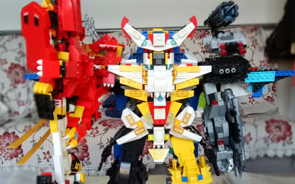 萌新的乐高式积木moc合体机甲圣尊战神合体过程整合