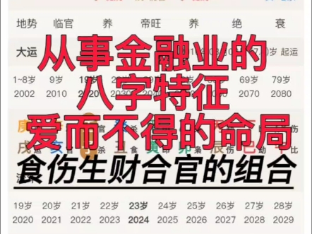 金融业的命局特征,什么样的八字适合炒股?哔哩哔哩bilibili