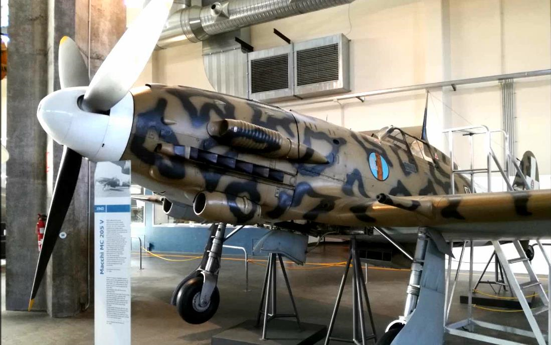 二战战机意大利马基mc205v灰狗晚期型号201711