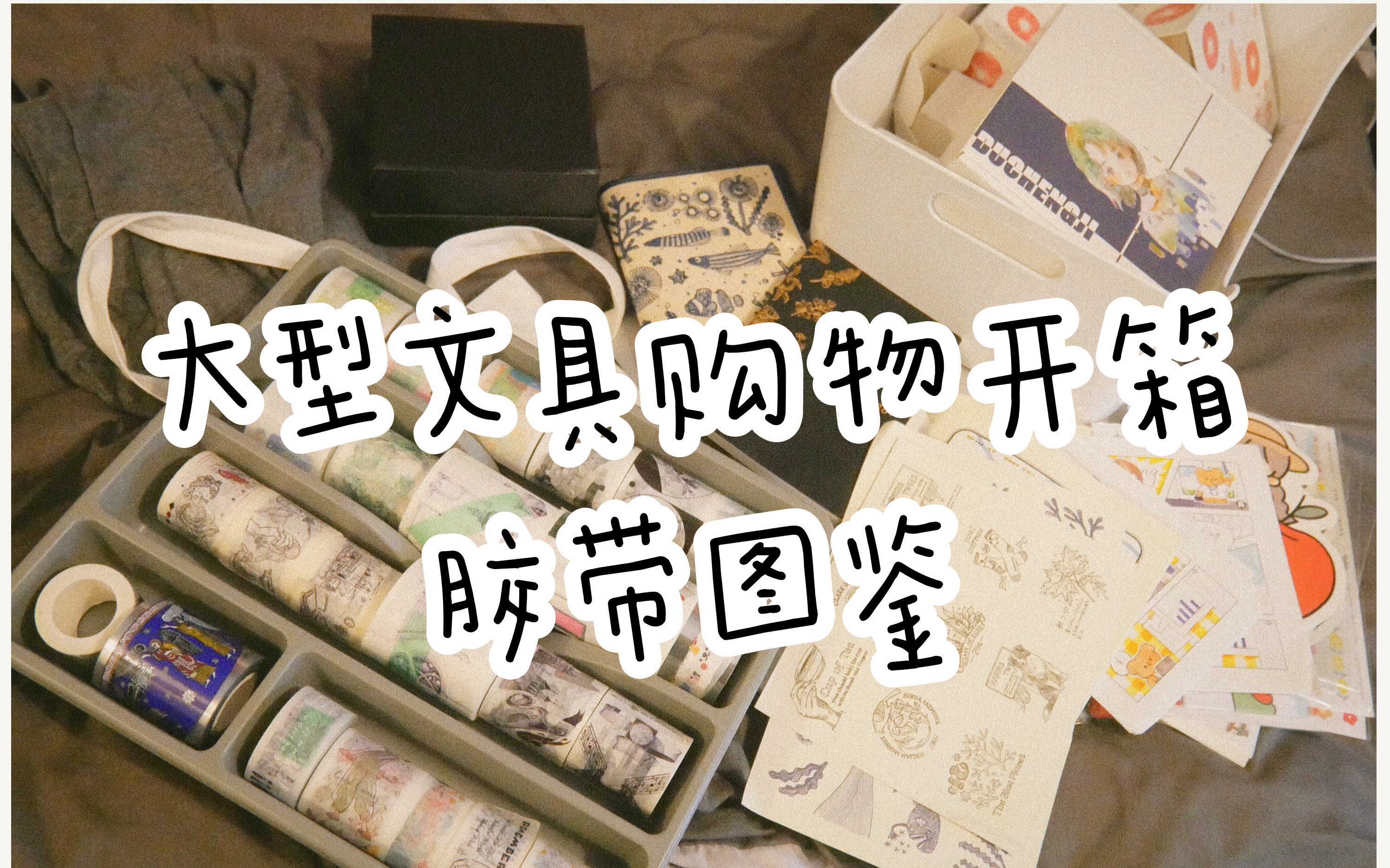 【小隐】超满足的文具购物开箱!我都淘宝转运了哪些手帐素材!哔哩哔哩bilibili