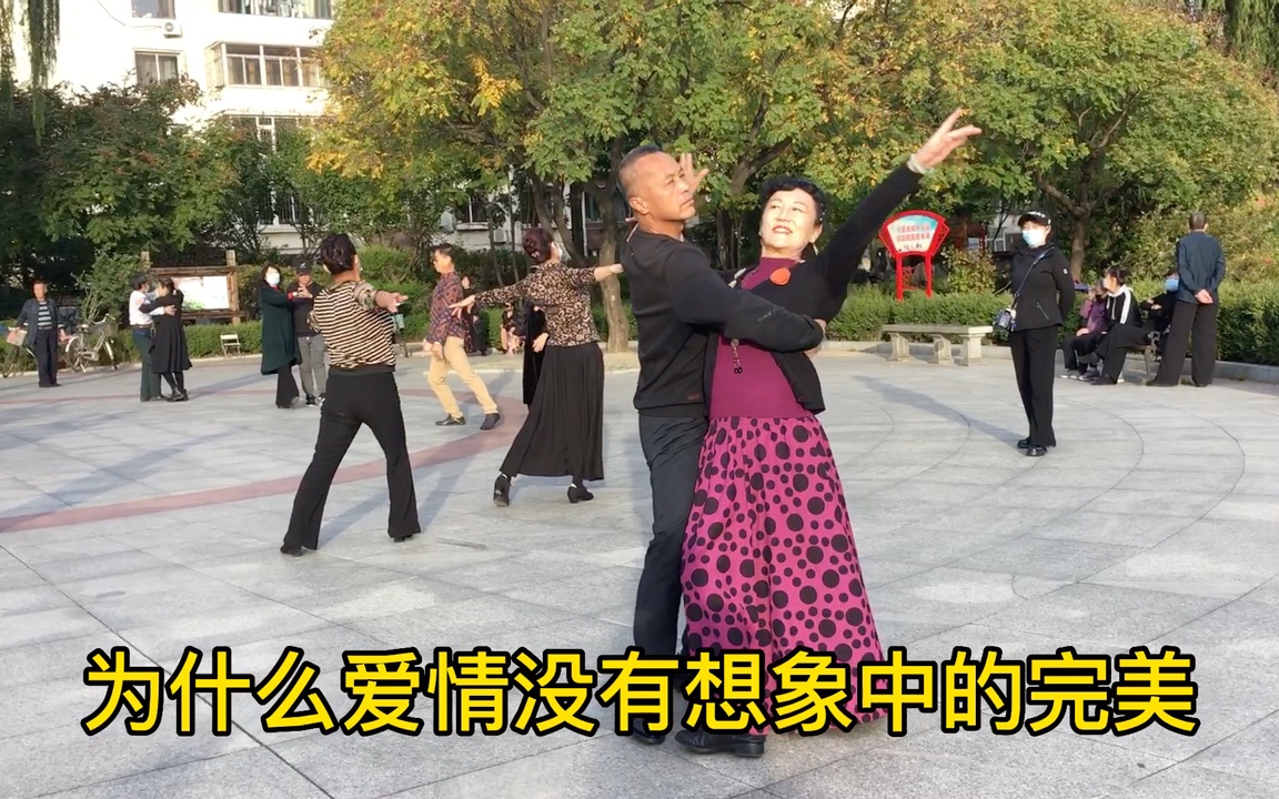 [图]广场交谊舞慢四《今夜的你又在和谁约会