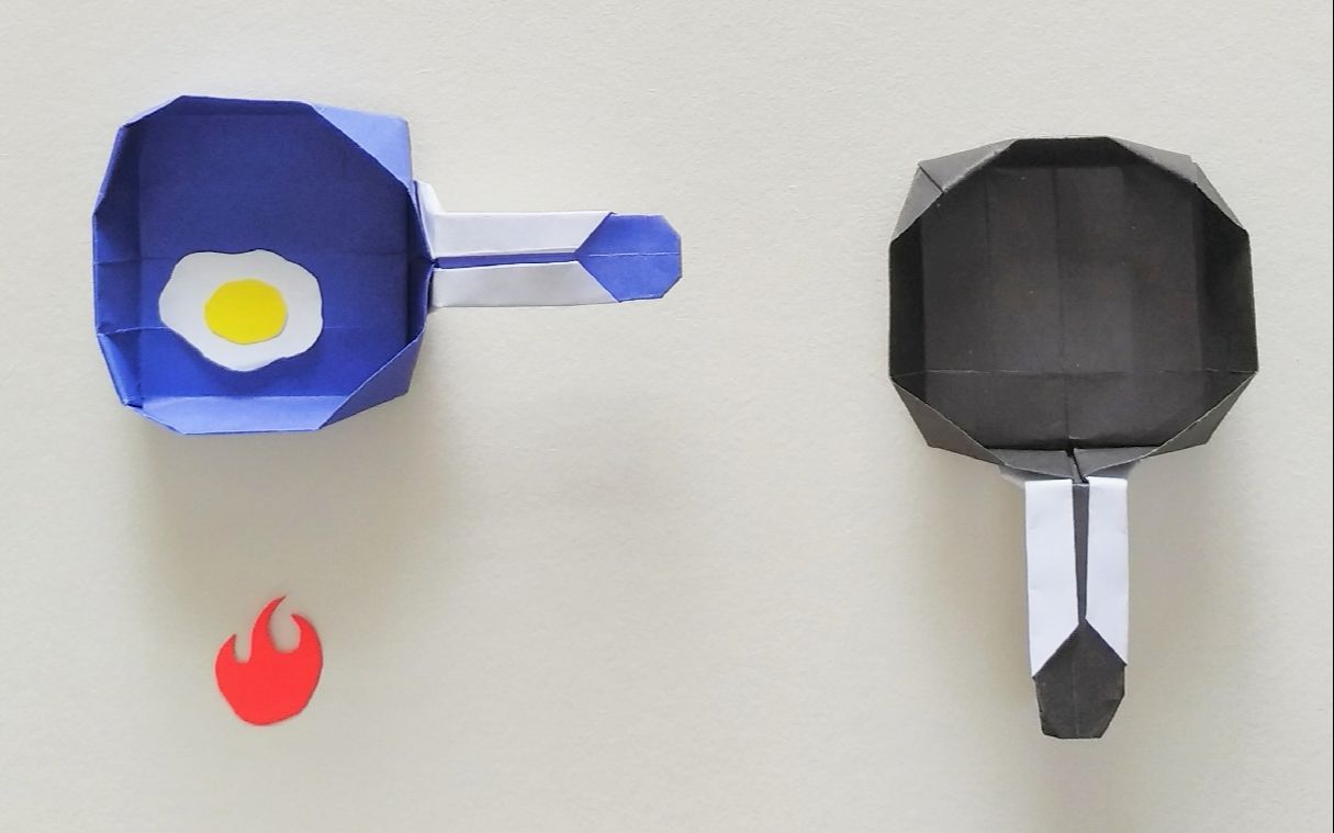 活动作品一分钟折纸既能防子弹又能煎鸡蛋的平底锅