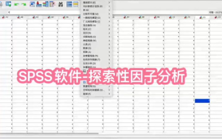 SPSS学习 | 探索性因子分析 | 成分矩阵 | KMO系数哔哩哔哩bilibili