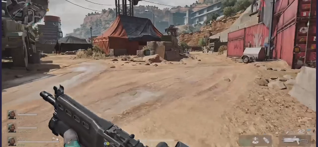 以现实战争为背景,游戏采用了高度还原的真实场景和逼真的画面效果