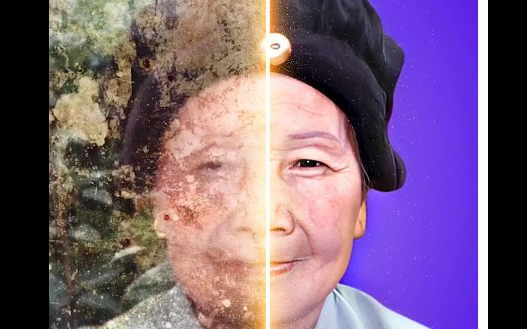 这是奶奶仅存的一张老照片,爷爷看见奶奶动起来的样子,盯着屏幕哭了