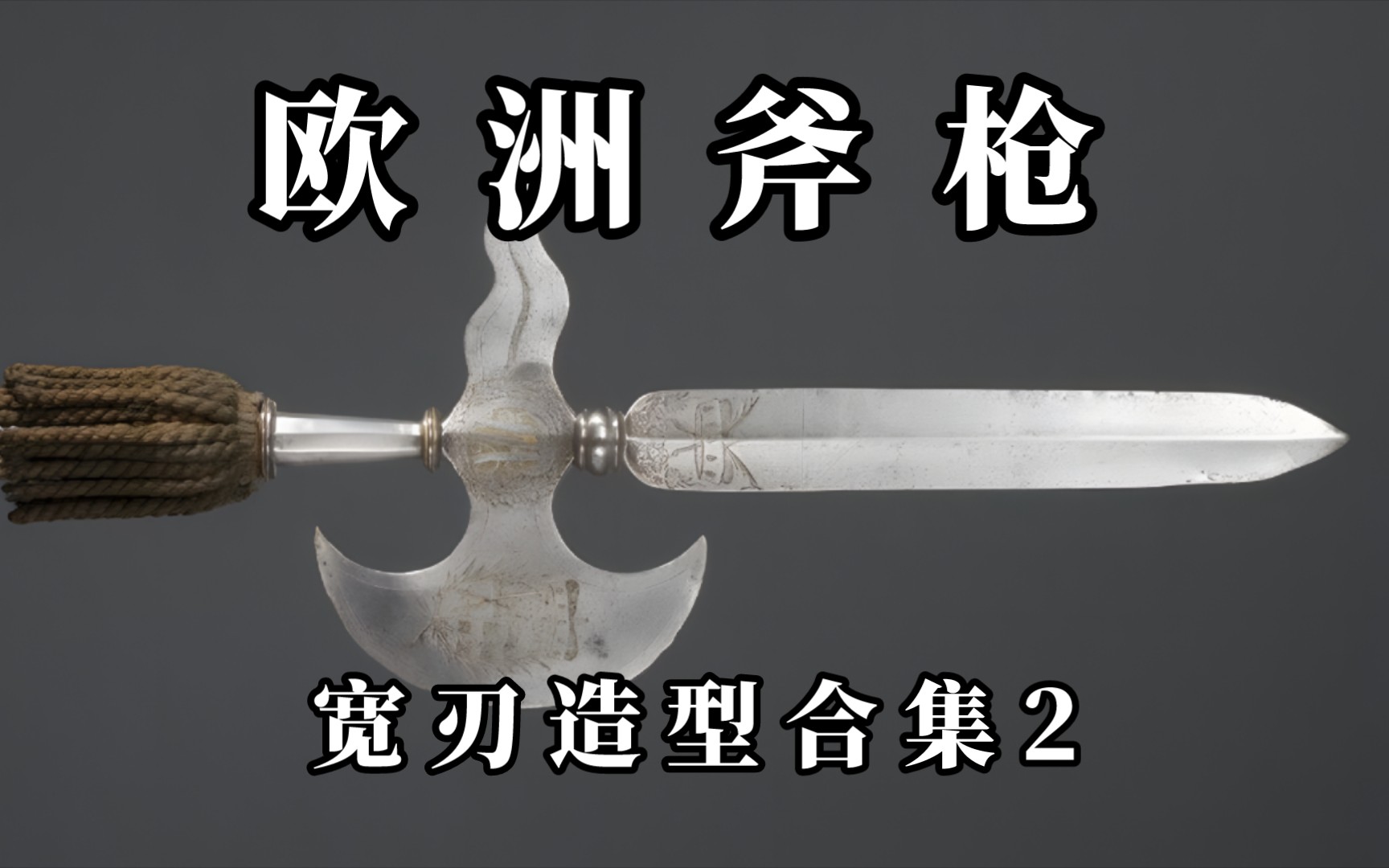 【冷兵器】欧洲斧枪 宽刃造型 合集2 长戟 长柄武器哔哩哔哩bilibili