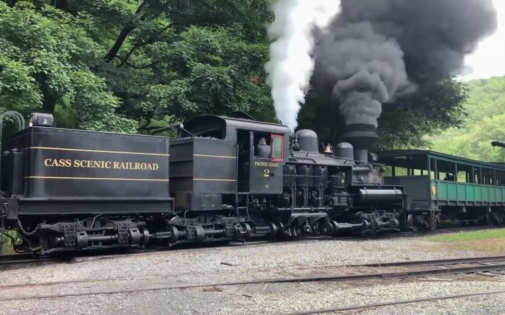 齿轮传动式蒸汽机车加水及运行过程