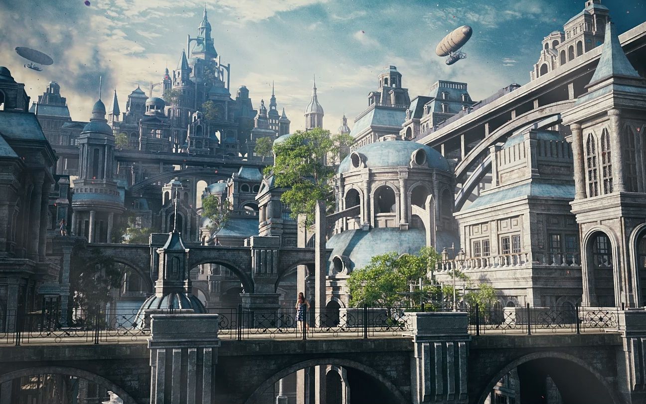 blender大型场景梦幻城市