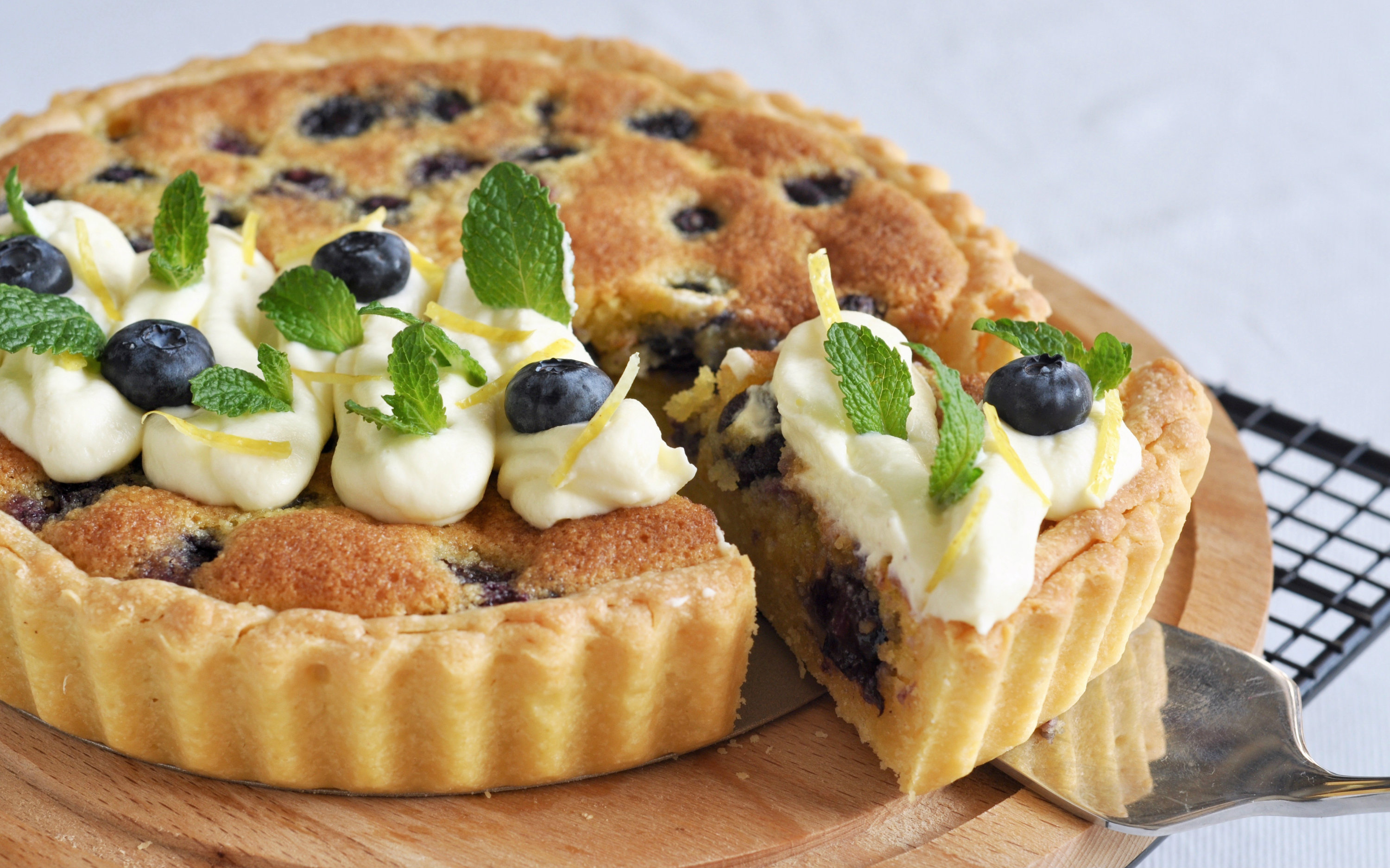 蓝莓塔&杏仁奶油馅--freesiaa made第50集