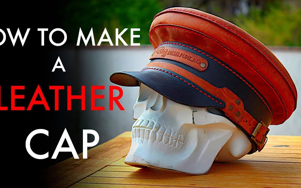 [图]如何制作皮帽-教程和图案下载 / How to Make a Leather Cap- Tutorial and Pattern Download