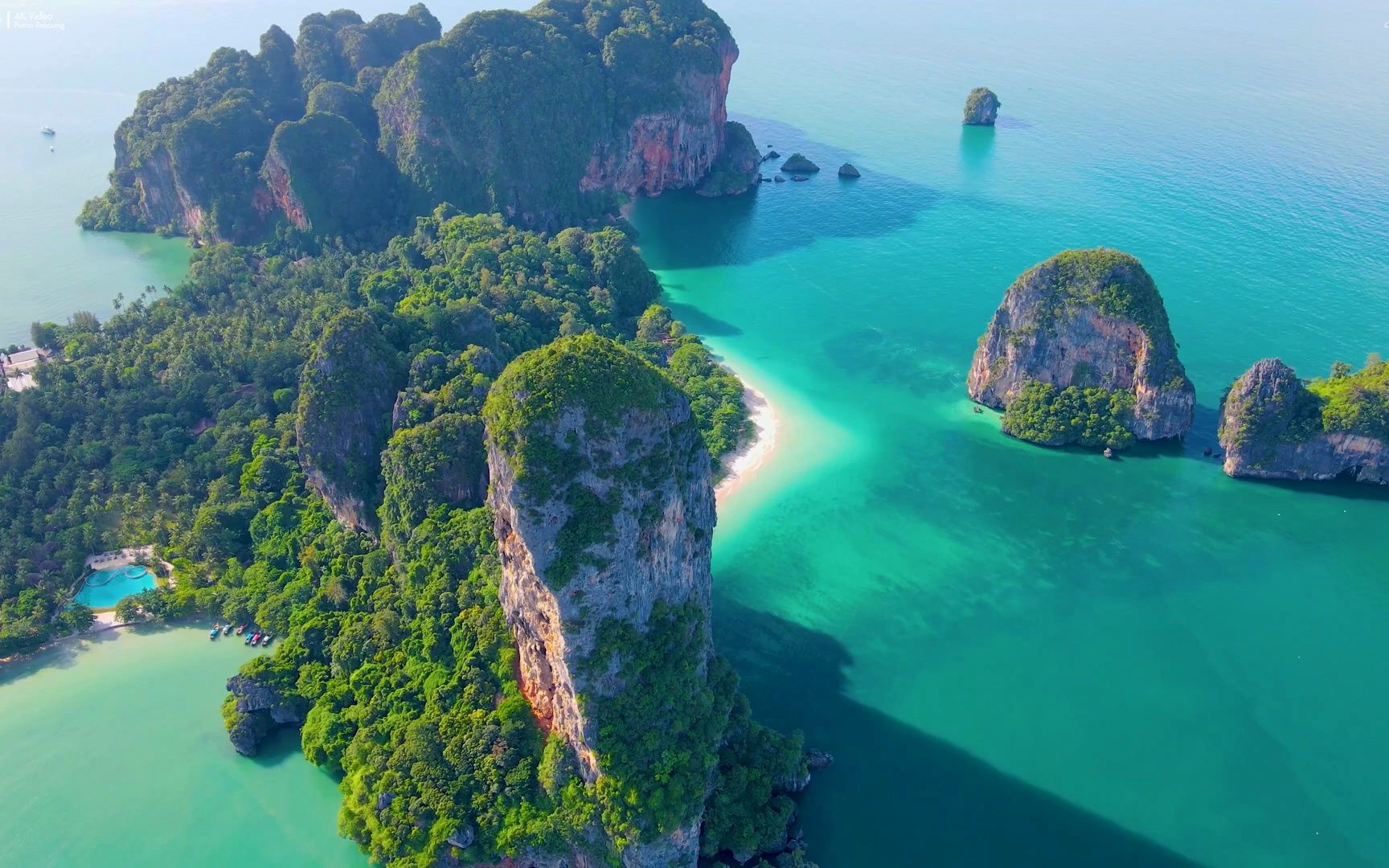 4k泰国风景 舒缓音乐