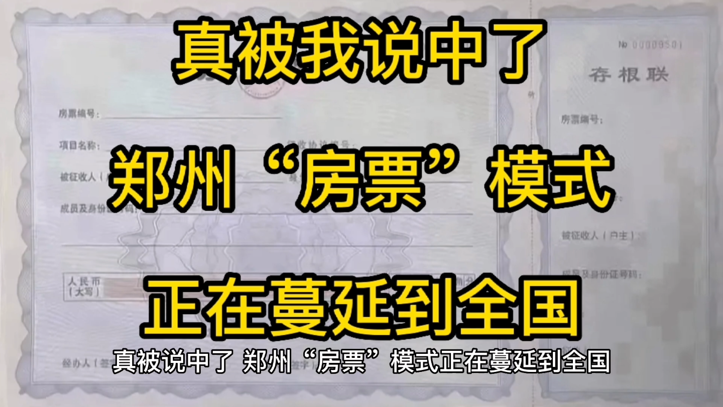 真被我说中了,郑州“房票”模式,正在蔓延到全国各地,拆迁真的能挽救低迷的楼市吗?哔哩哔哩bilibili