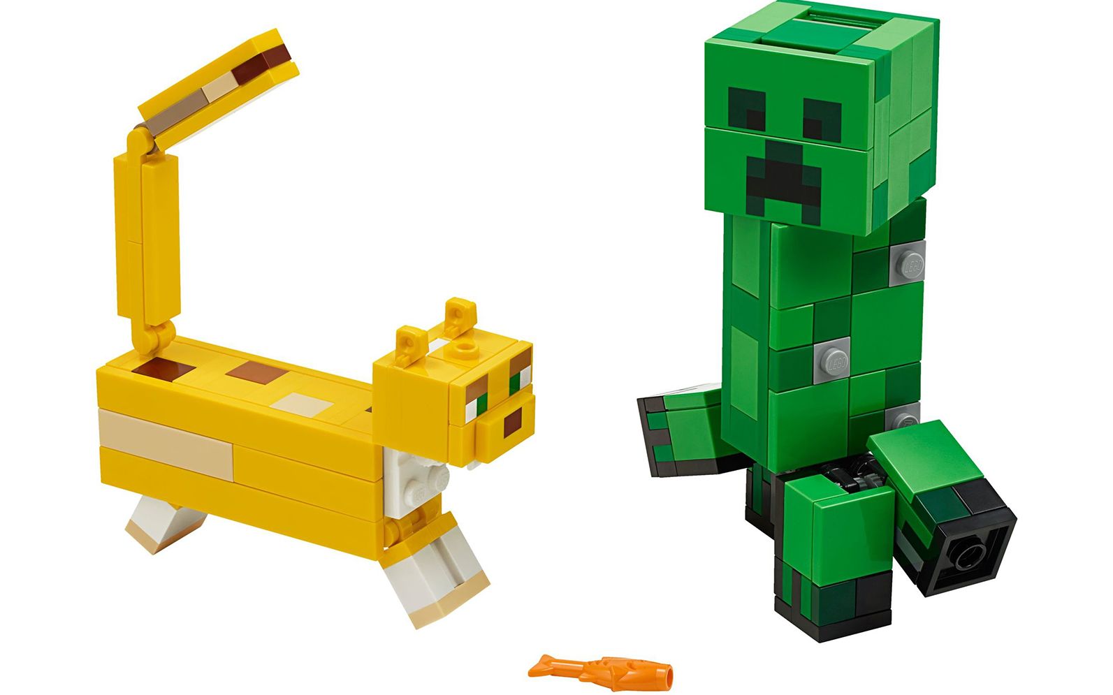 乐高lego 21156 我的世界 豹猫&爬行者 2020速拼评测_哔哩哔哩 (゜-゜