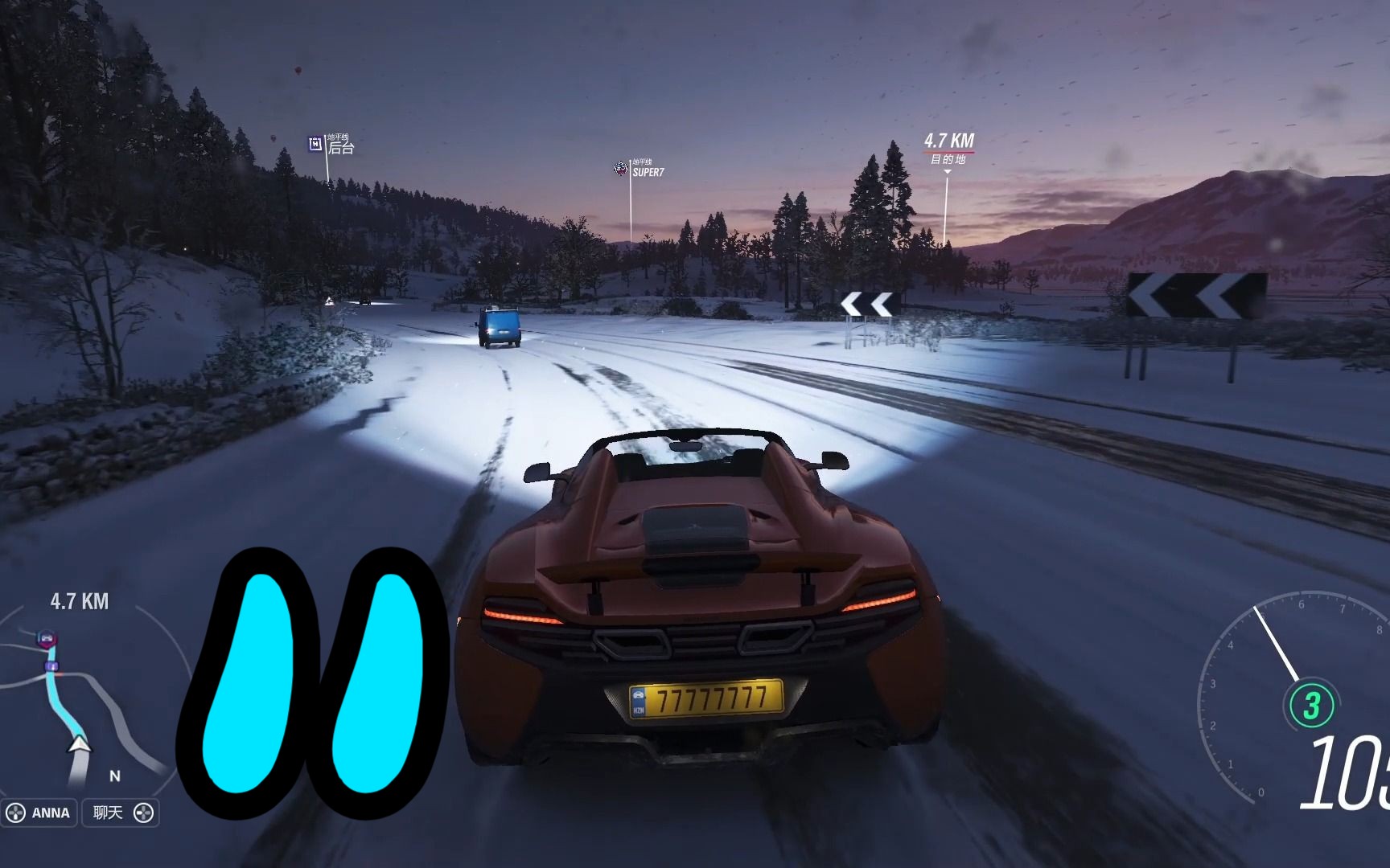 《极限竞速:地平线4》跑车试玩11:速度与自由!风#游戏 #豪车 #车