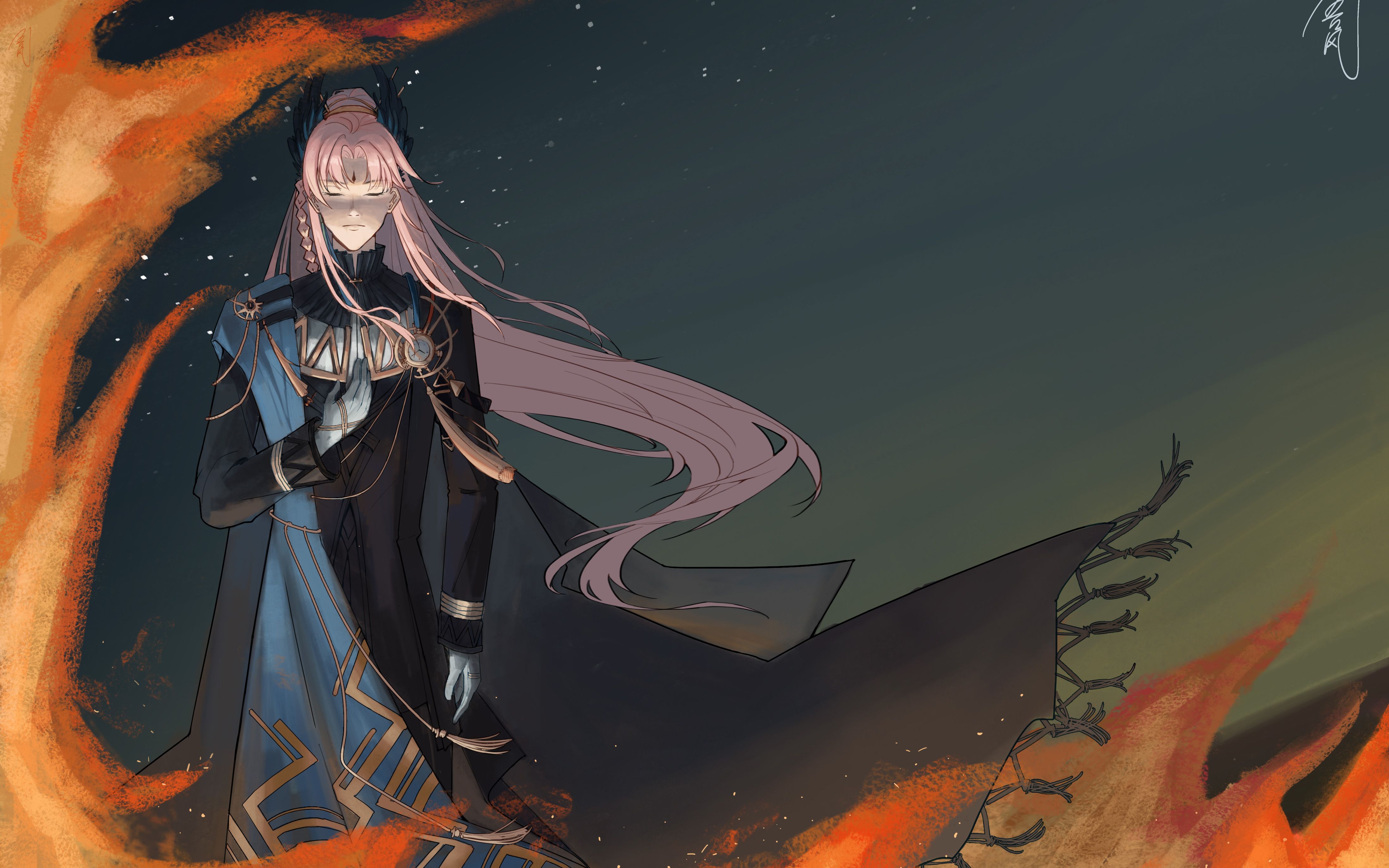 【明日方舟】燃尽——异客同人绘画过程