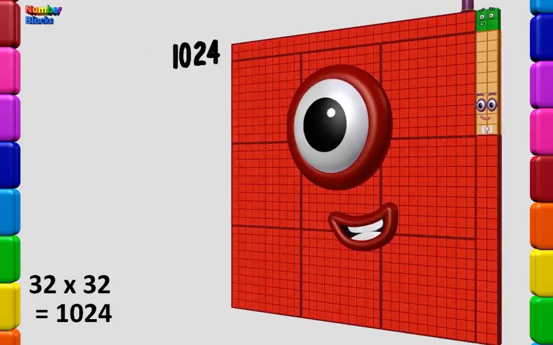 搬运 23-32 的平方 正方形集合 numberblocks square club 529-1024