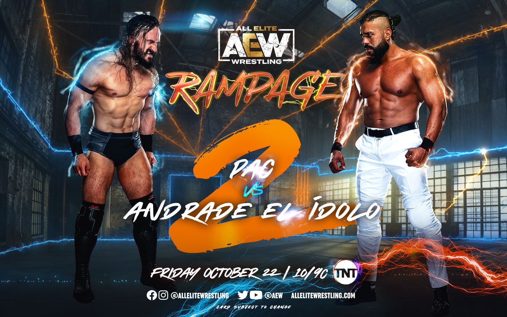 [图]【AEW】2021.10.23 Rampage 第12期 狂暴秀 二番战：安德雷德 vs. 派克