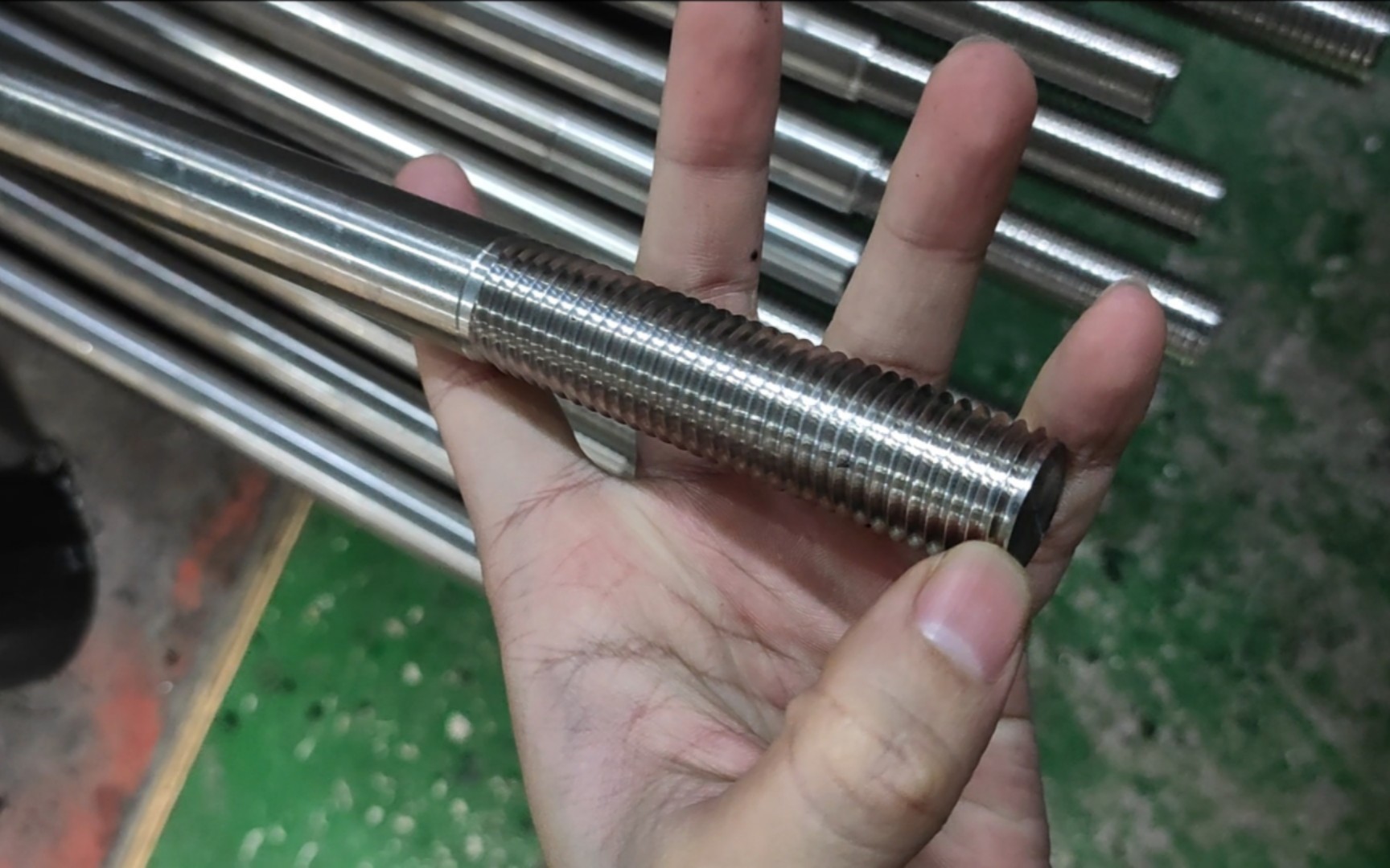 简单不锈钢管车螺纹