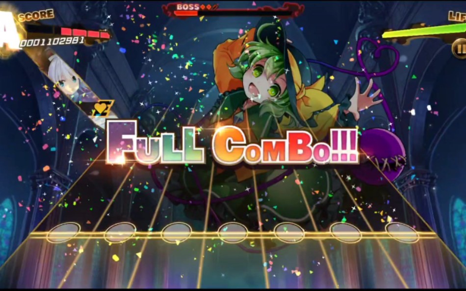 音游萌新东方弹幕神乐月に丛云华に风extra难度fullcombo过关