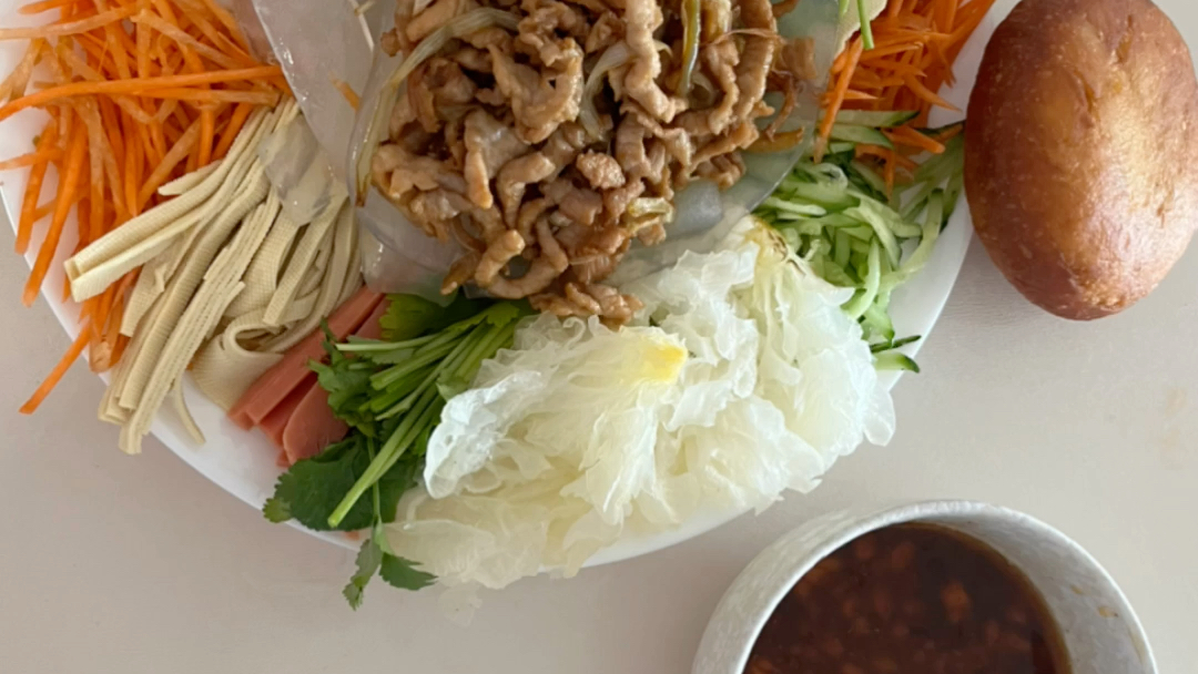 跟大舅学的五彩大拉皮老东北美食