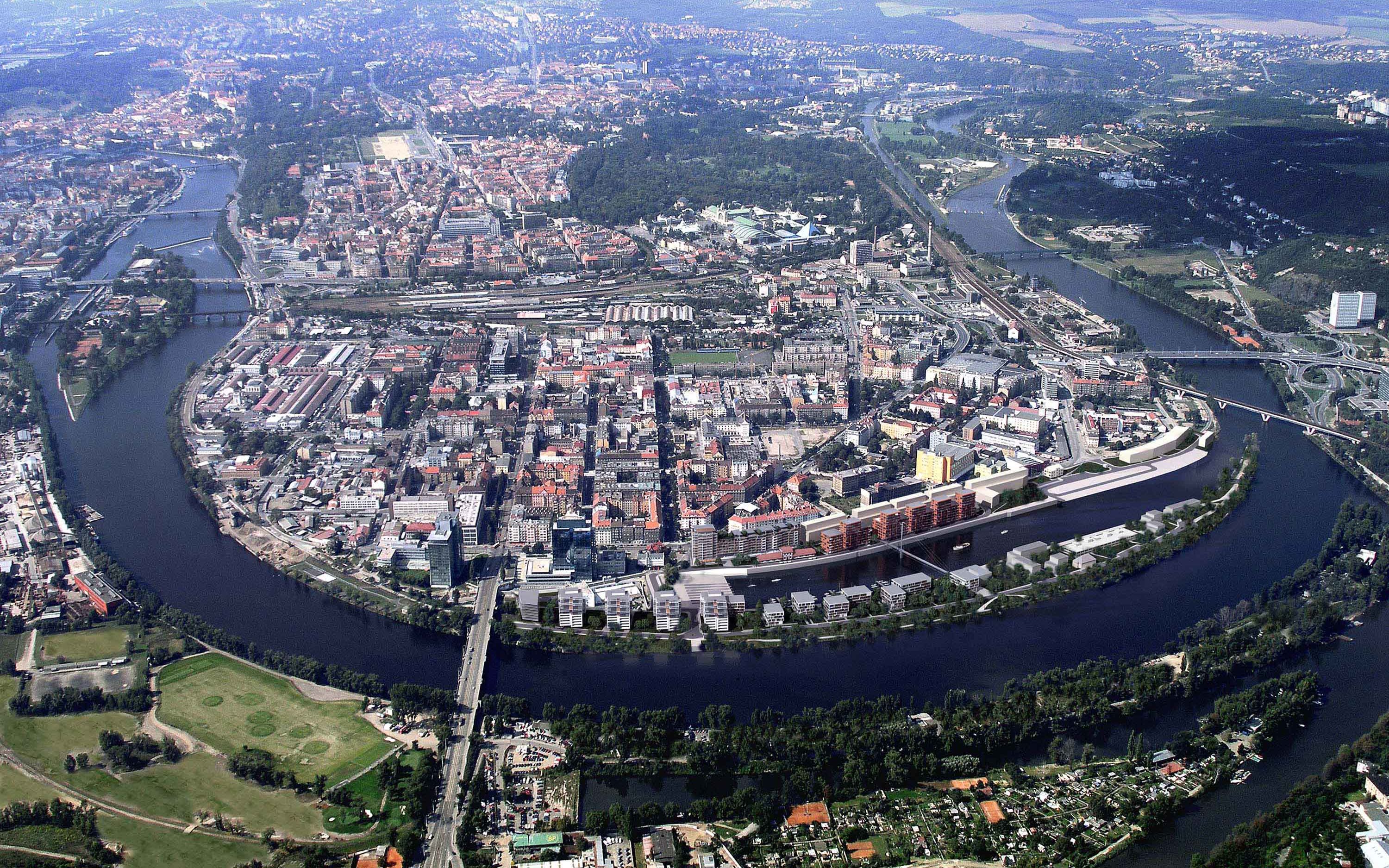 布拉格城市航拍