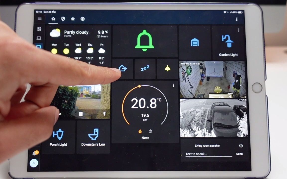 homeassistant智能家居两个用于手机和平板电脑的简单家庭助理仪表板