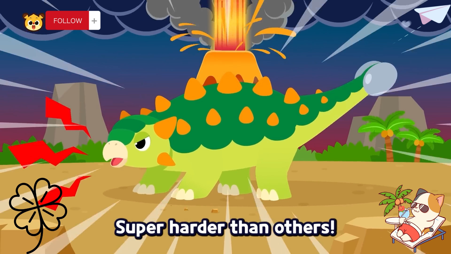 恐龙战斗歌曲_童谣和儿童歌曲stegosaurus vs