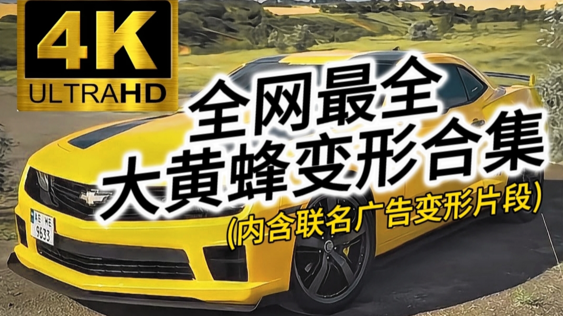 【极限4k 60fps】全网最全大黄蜂变形合集【变形金刚】(原创画质重制)哔哩哔哩bilibili